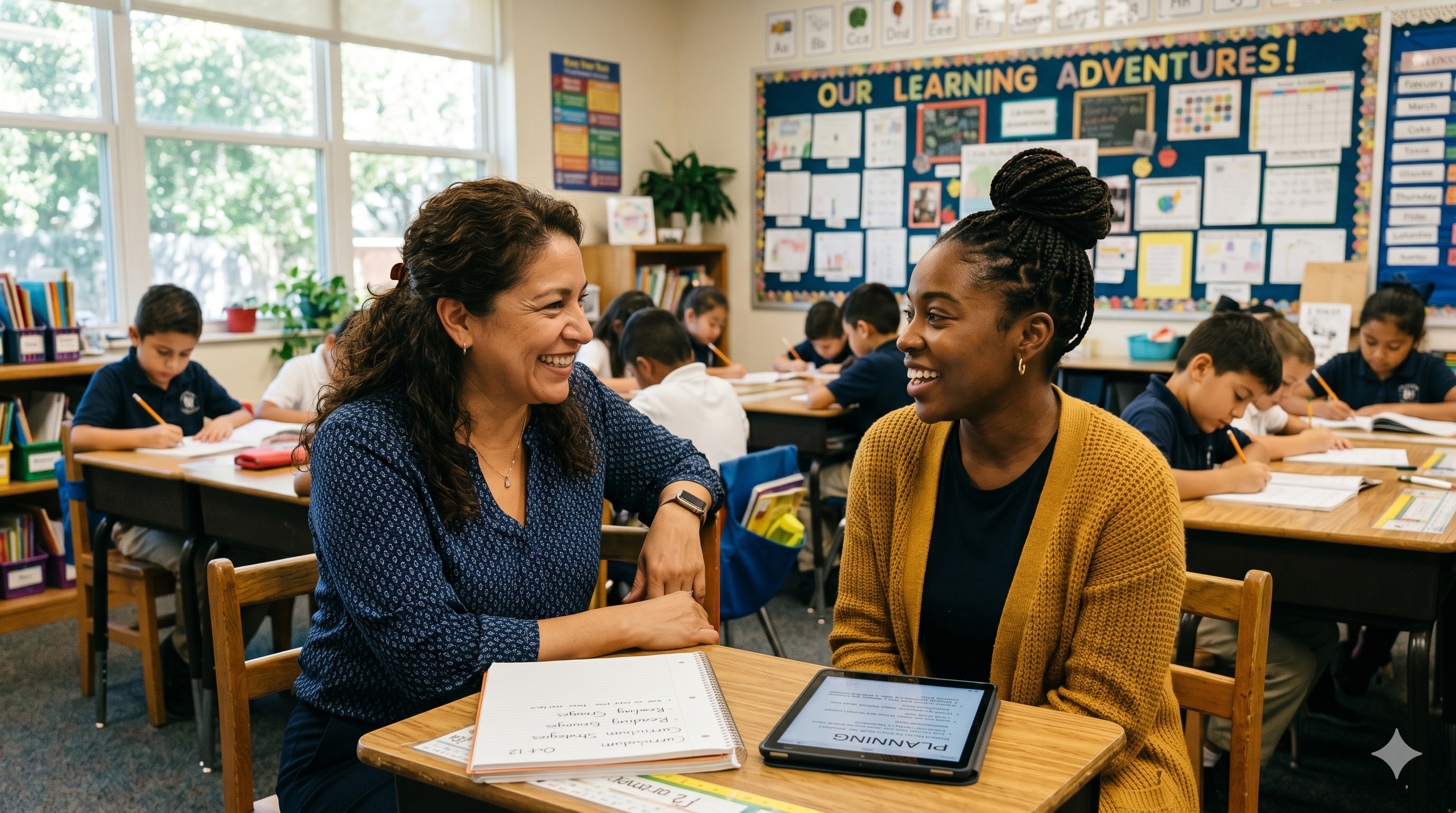 Educator getting coaching support